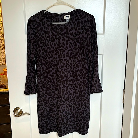 Old Navy Sz Small Black Gray Mini Dress - Picture 1 of 8